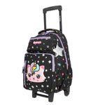 PACK DE MOCHILA CON RUEDAS LONCHERA Y LAPICERA XTREM BLACK CAT