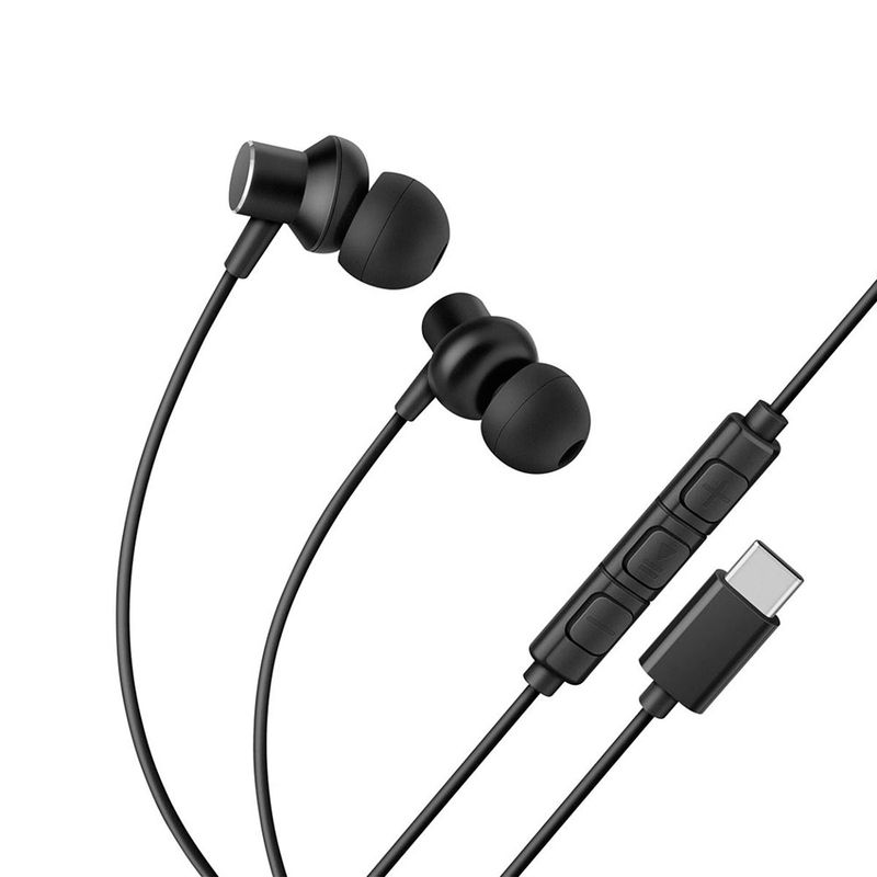 AUDIFONOS MANOS LIBRES ALAMBRICOS STEREN TIPO C MULTIFUNCION