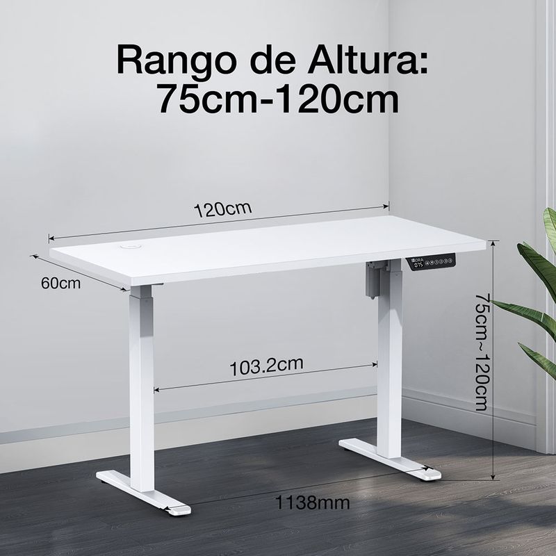 MESA PARA LAPTOP AJUSTABLE ELECTRICA 1HORA ESCRITORIO ERGONOMICO