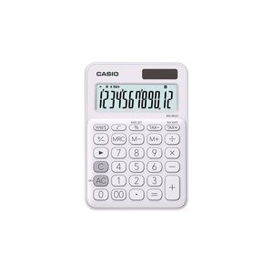 Calculadora Escritorio Casio Ms-20Uc-We-W-Dc 12Dig Chica Solar/Bateria Blanca Ms-20Uc-We-W-Dc