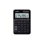 CALCULADORA ESCRITORIO CASIO MS-20UC-BK-W-DC 12DIG CHICA SOLAR/BATERIA NEGRA