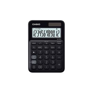 Calculadora Escritorio Casio Ms-20Uc-Bk-W-Dc 12Dig Chica Solar/Bateria Negra Ms-20Uc-Bk-W-Dc