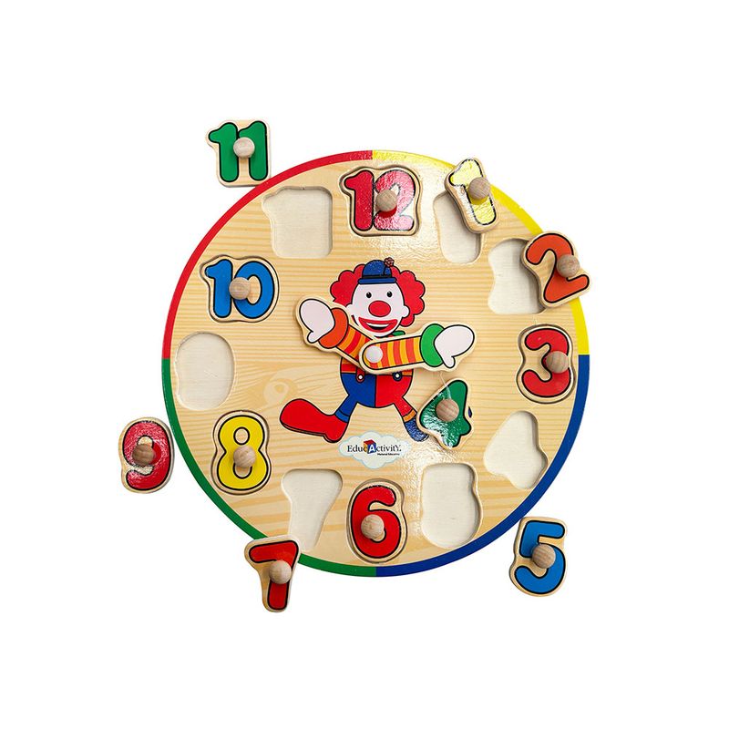 JUEGO DIDACTICO RELOJ PAYASO