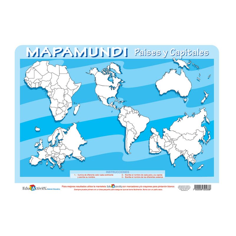 TAPETE EDUCATIVO MAPAMUNDI