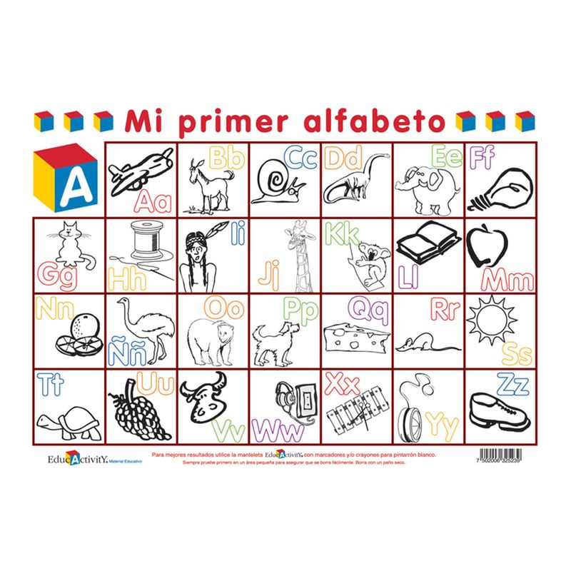 TAPETE EDUCATIVO MI PRIMER ALFABETO