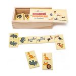 JUEGO MADERA DOMINO ANIMALES