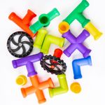 JUEGO DIDACTICO CONSTRU-KIDS ENSAMBLE TUBERIA C/50 COLORES SURTIDOS