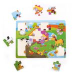 JUEGO MADERA ROMPECABEZAS GRANJA