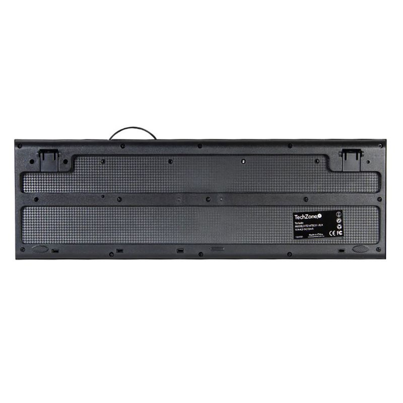 TECLADO ALAMBRICO TECHZONE QWERTY USB WIN/MAC