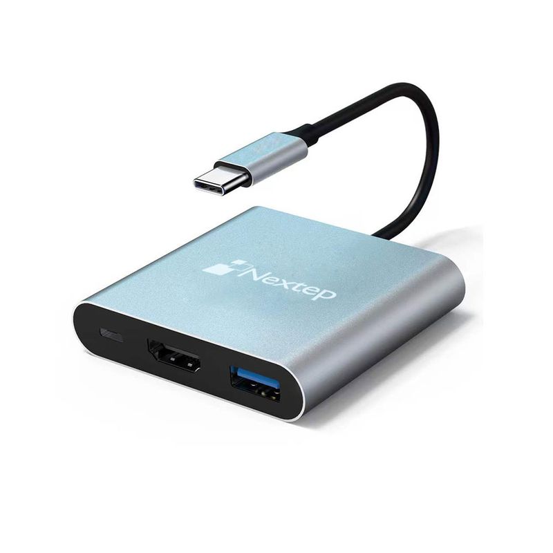 HUB NEXTEP USB-C 3 EN 1 USB 30/HDMI 4K
