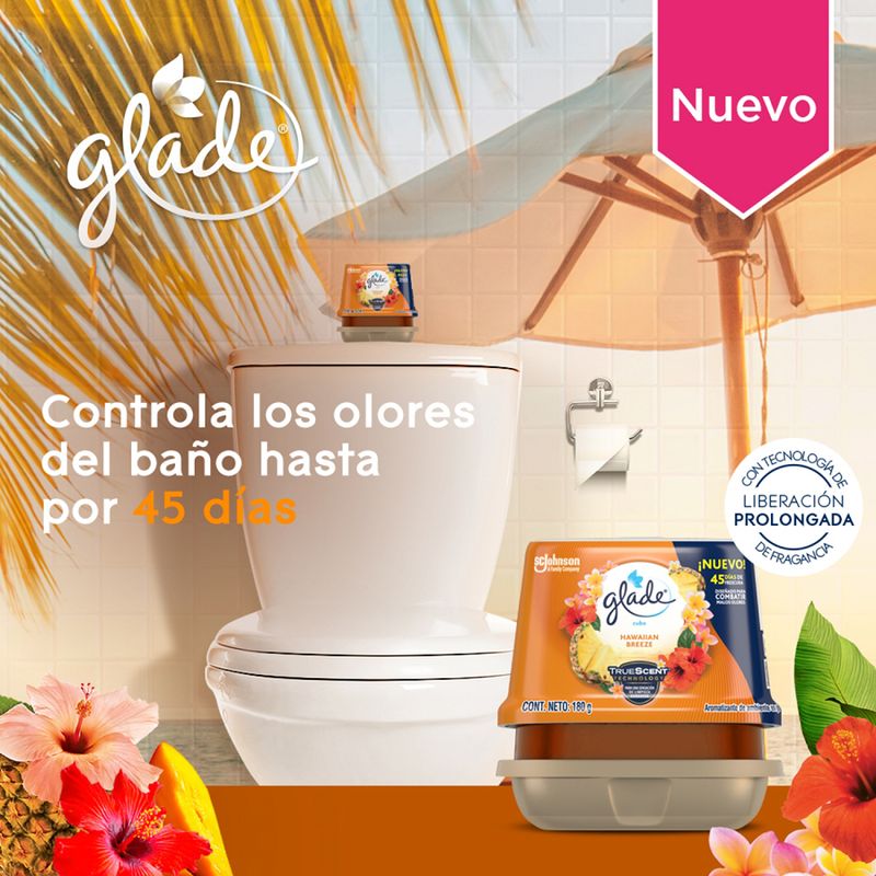 AROMATIZANTE GLADE EN GEL HAWAIIAN BREEZE 180GRS