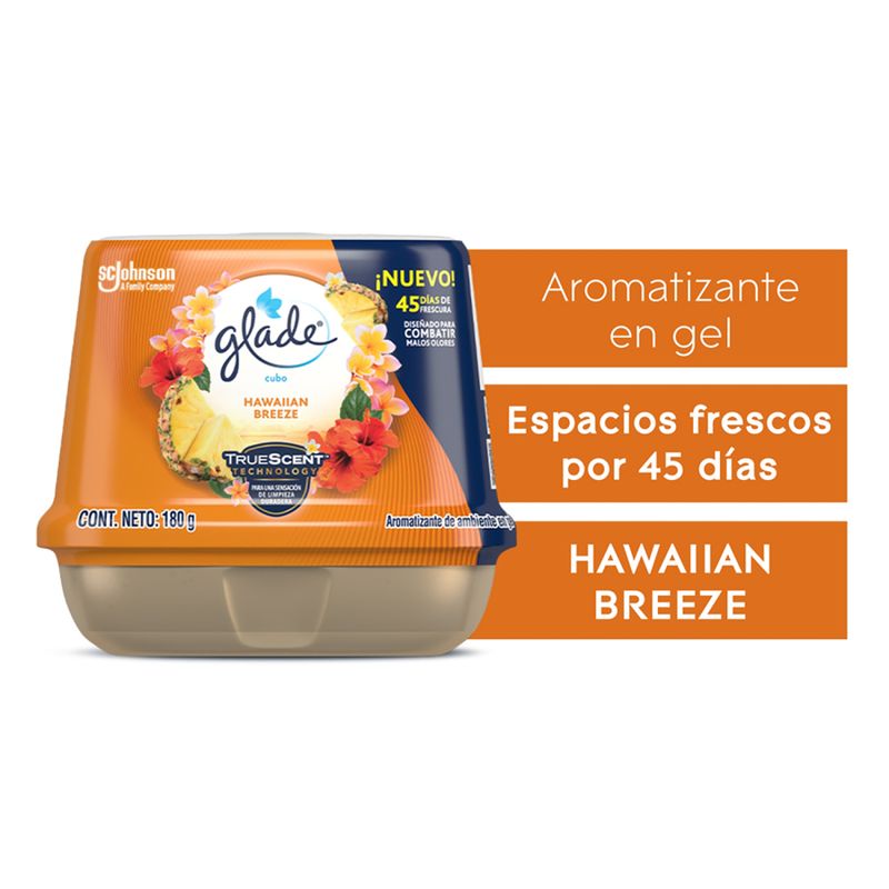 AROMATIZANTE GLADE EN GEL HAWAIIAN BREEZE 180GRS