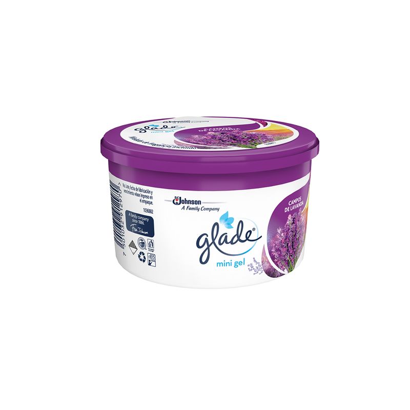 AROMATIZANTE GLADE MINI GEL CAMPOS DE LAVANDA 70GRS