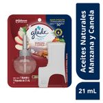 AROMATIZANTE GLADE ACEITES NATURALES MANZANA CANELA UNIDAD Y REPUESTO 21ML