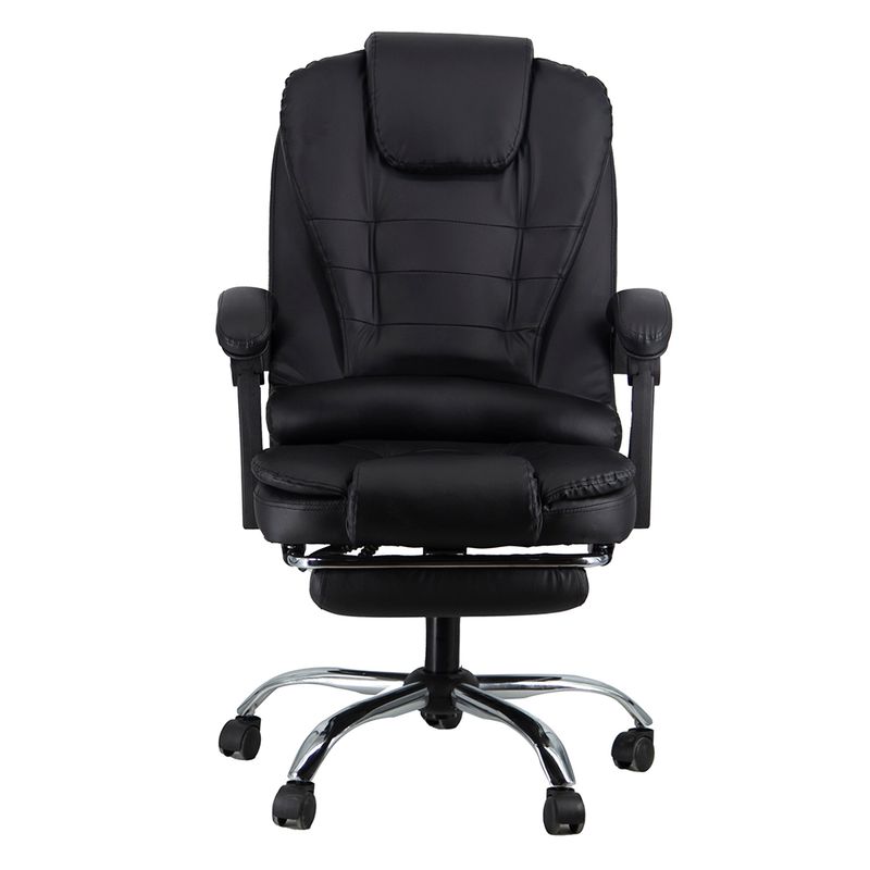 SILLON EJECUTIVO RESPALDO ALTO NEGRO CON REPOSAPIES