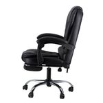 SILLON EJECUTIVO RESPALDO ALTO NEGRO CON REPOSAPIES