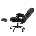 SILLON EJECUTIVO RESPALDO ALTO NEGRO CON REPOSAPIES