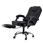 SILLON EJECUTIVO RESPALDO ALTO NEGRO CON REPOSAPIES