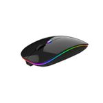 MOUSE INALAMBRICO RECARGABLE NEGRO