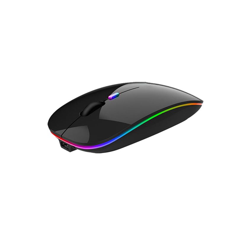 MOUSE INALAMBRICO RECARGABLE NEGRO