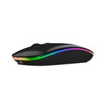 MOUSE INALAMBRICO RECARGABLE NEGRO