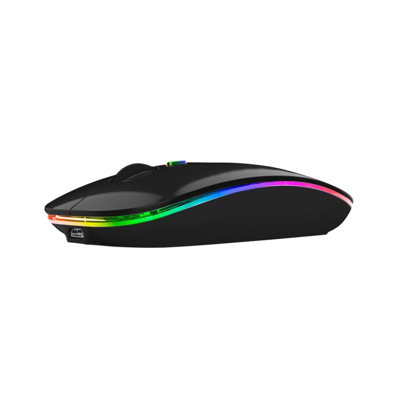 MOUSE INALAMBRICO RECARGABLE NEGRO