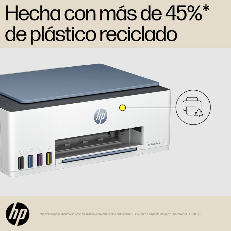 MULTIFUNCIONAL HP SMART TANK 525 TINTA CONTINUA COLOR USB