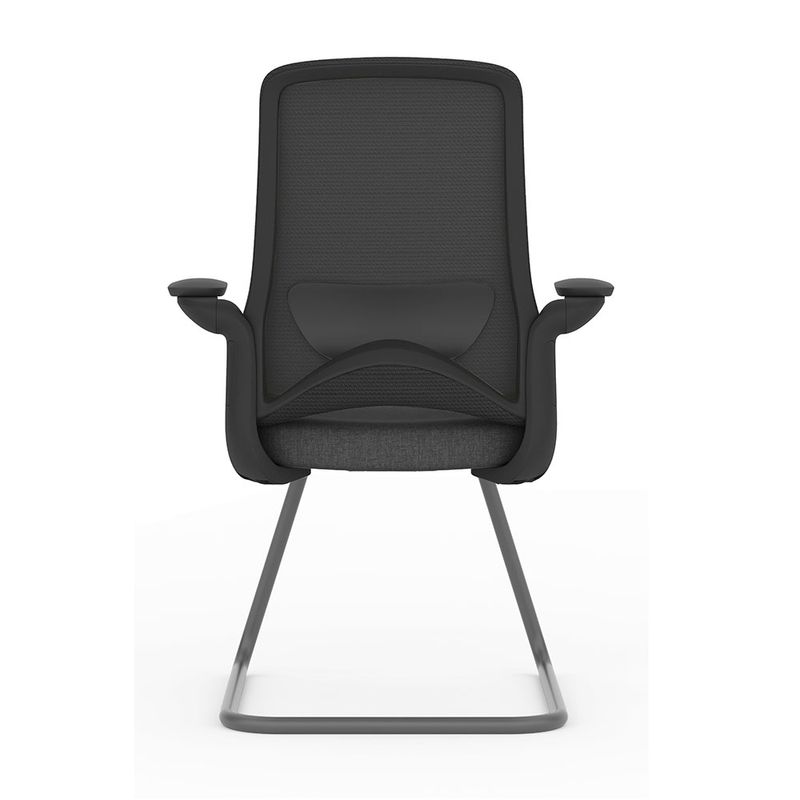 SILLON EJECUTIVO DE VISITA CON BRAZOS ABATIBLES DOLPHIN NEGRO