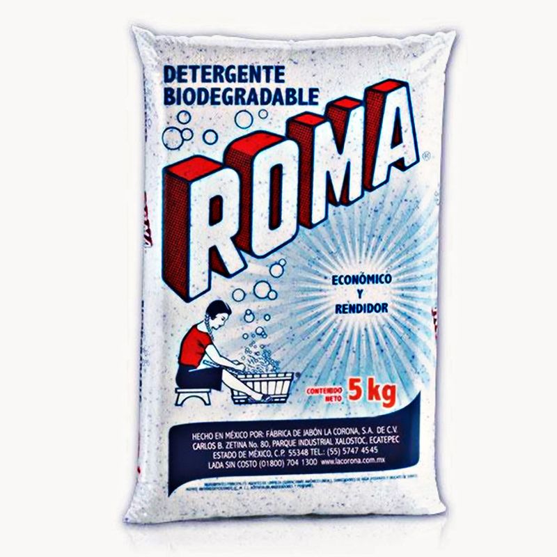 DETERGENTE BIODEGRADABLE EN POLVO ROMA 5KG