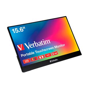 Monitor Verbatim Portátil 15.6" Fhd Touch, Hdmi, Usb-C (Displayport) 49592
