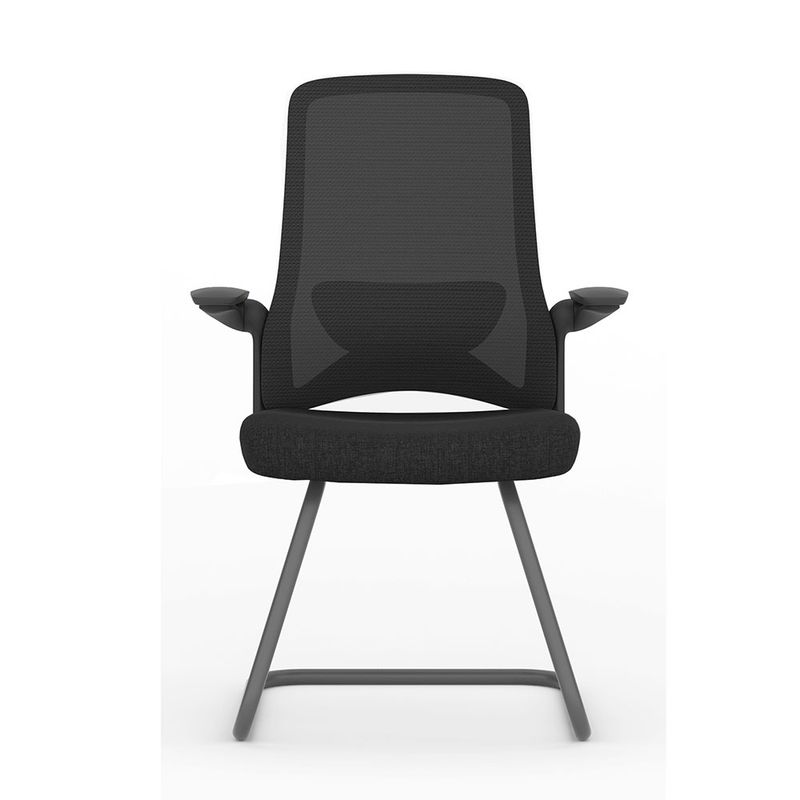 SILLON EJECUTIVO DE VISITA CON BRAZOS ABATIBLES DOLPHIN NEGRO