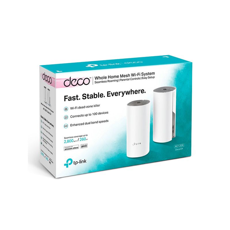 ROUTER TP LINK WI-FI MESH PAQUETE CON 2 COLOR BLANCO