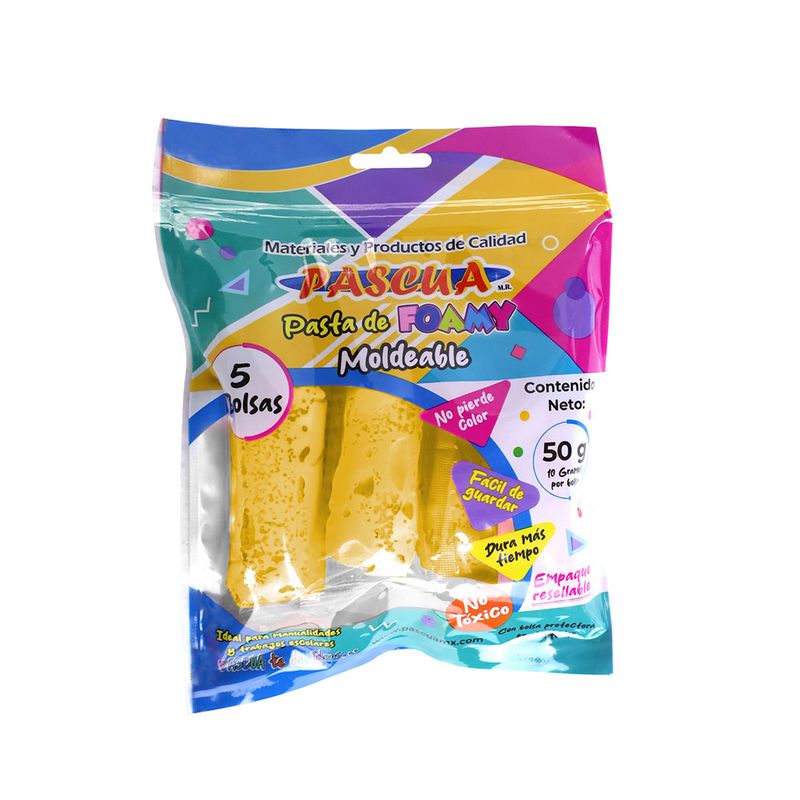 FOAMY MOLDEABLE AMARILLO CLARO MACARRON 50GRS PASCUA