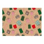 PAPEL KRAFT PARA ENVOLTURA NAVIDAD ROLLO C/2 DIPAK
