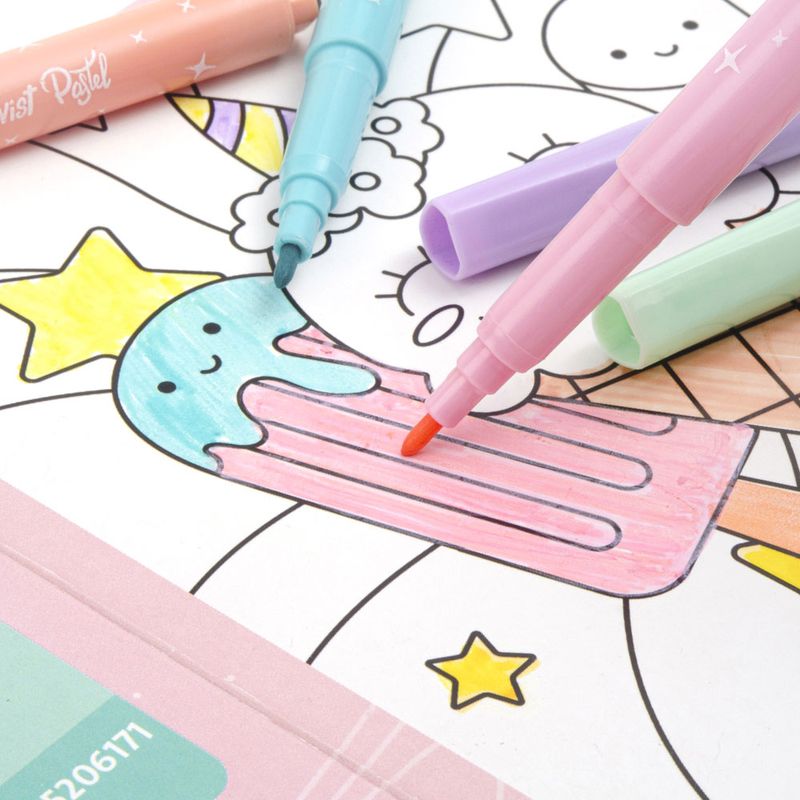 MARCADOR BASE AGUA DELG C/6 MARKANA TWIST PASTEL