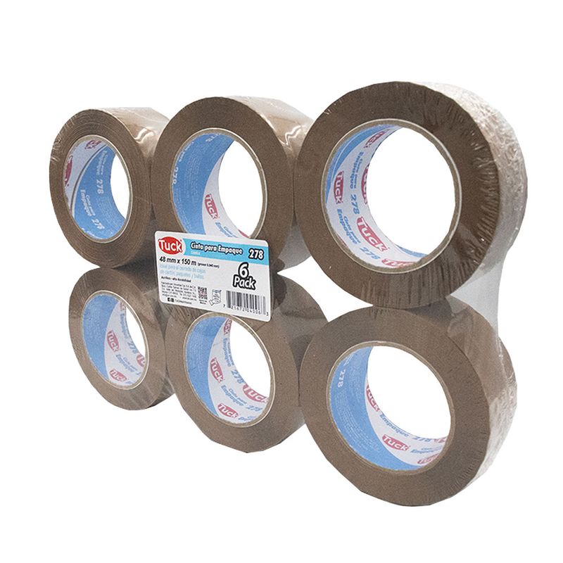 CINTA DE EMPAQUE ACRILICA CANELA 48X150M TUK