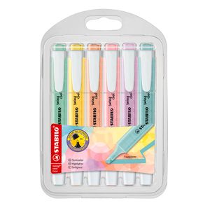 Marcatextos Stabilo Swing Cool Con 6 Colores Pastel 275/6-08