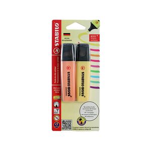 Marcatextos Stabilo Boss Amarillo/Durazno Btl Con 2 B70/2-144-126