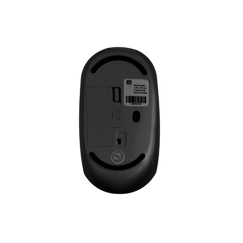 RATÓN INALAMBRICO SILENCIOSO CON RECEPTOR DOBLE WHISPER NEGRO