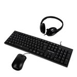 KIT ALAMBRICO TECLADO, MOUSE & DIADEMA 3 EN 1