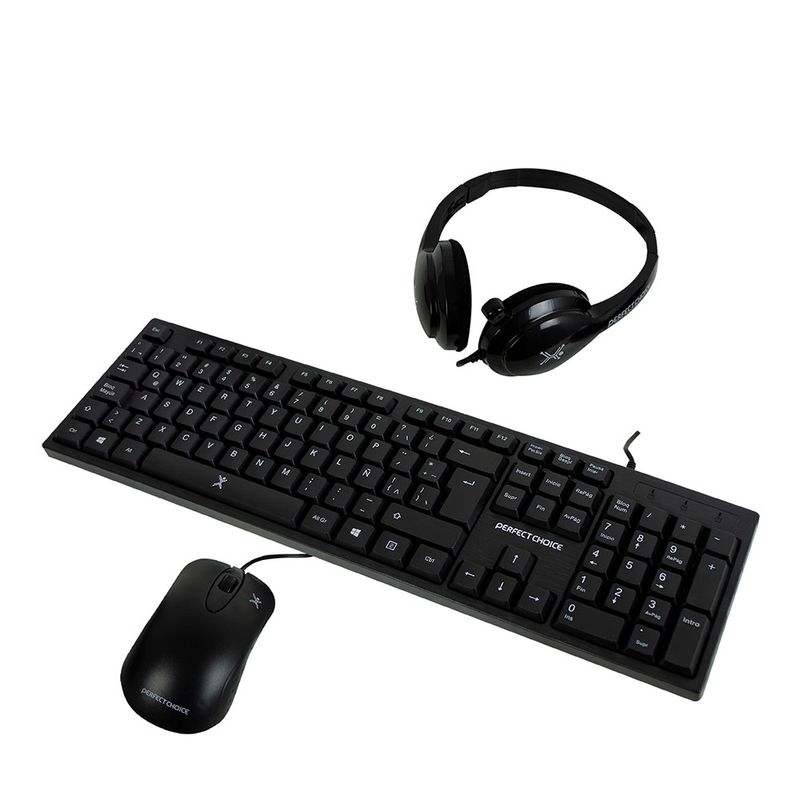 KIT ALAMBRICO TECLADO, MOUSE & DIADEMA 3 EN 1