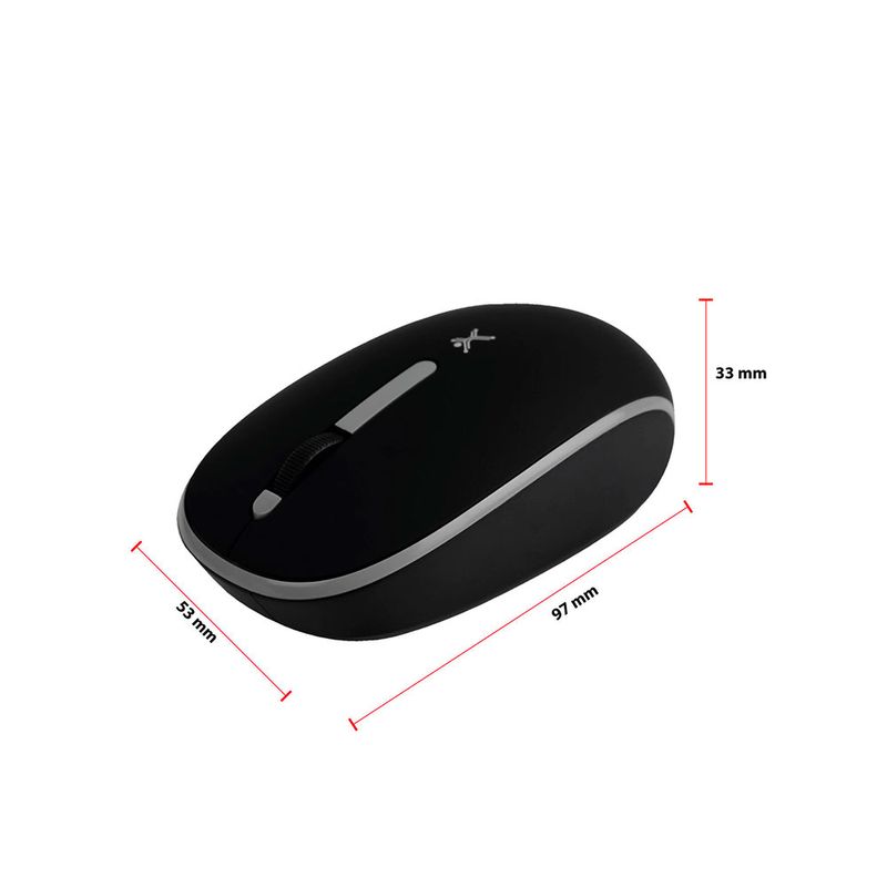RATÓN INALAMBRICO SILENCIOSO CON RECEPTOR DOBLE WHISPER NEGRO
