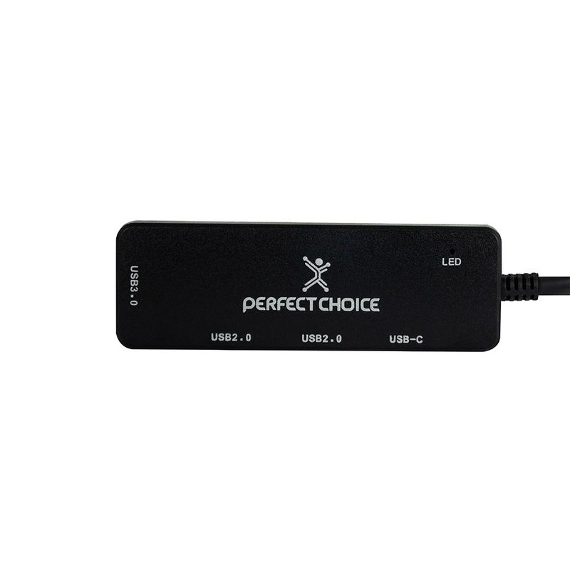 HUB PERFECT CHOICE USB-C 3 EN 1, USB-A 30 / USB-A 20 / USB-C