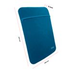 FUNDA REVERSIBLE PARA LAPTOP 14" AZUL-NEGRO