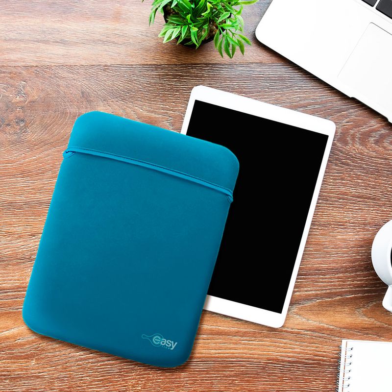 FUNDA REVERSIBLE PARA LAPTOP 14" AZUL-NEGRO