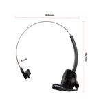 AUDIFONOS DIADEMA CON MICROFONO INALAMBRICO MONOAURAL