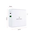 CARGADOR DE PARED USB TIPO-C & USB TIPO-A, 65W CARGA RÁPIDA