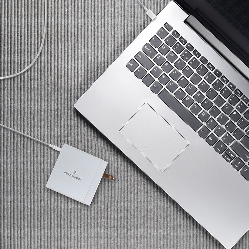 CARGADOR DE PARED USB TIPO-C & USB TIPO-A, 65W CARGA RÁPIDA