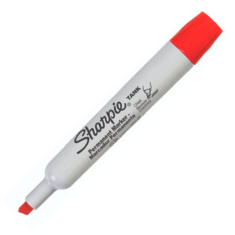 MARCADOR PERMANENTE GRUESO ROJO SHARPIE TANK