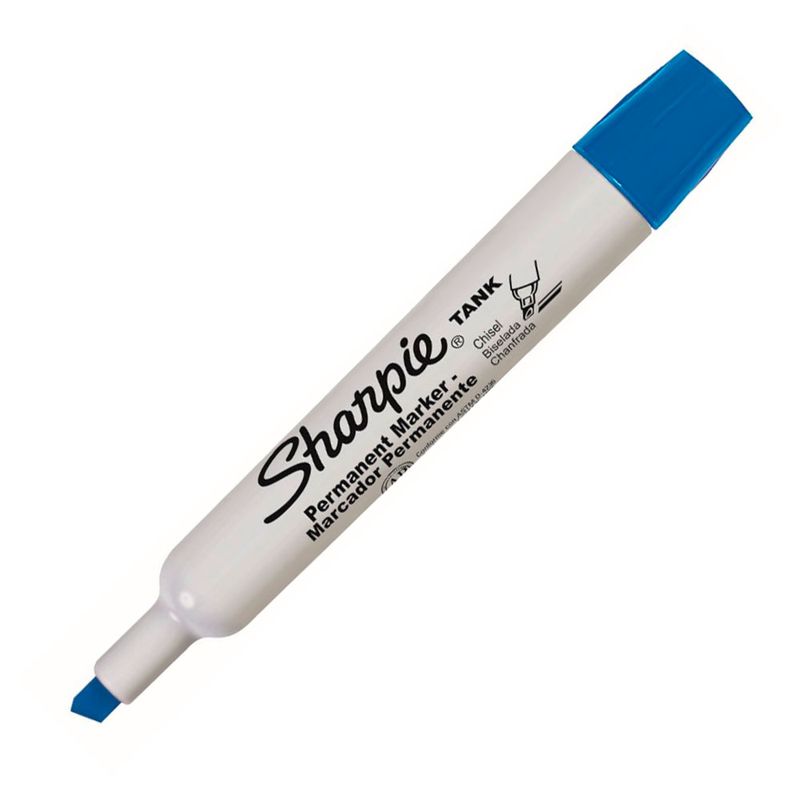 MARCADOR PERMANENTE GRUESO AZUL SHARPIE TANK